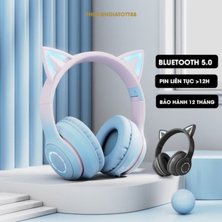Tai nghe bluetooth chụp tai, kết nối bluetooth 5.0, pin trâu 12h,tai nghe không dây chụp tai, thiết kế phong cách