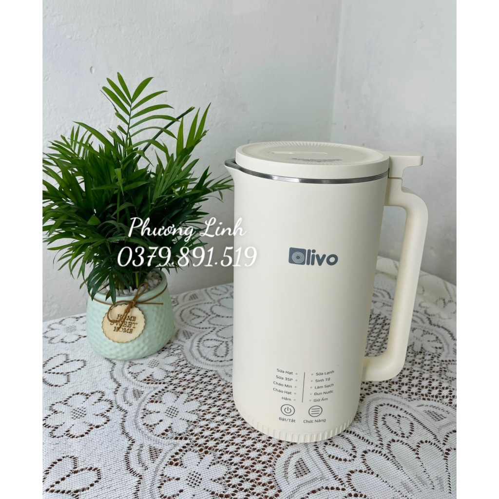 Máy Làm Sữa Hạt Mini OLIVO CB2000 Xay Nấu Đa Năng - Dung Tích 1000ML - Hàng chính hãng - Bảo hành 24 tháng