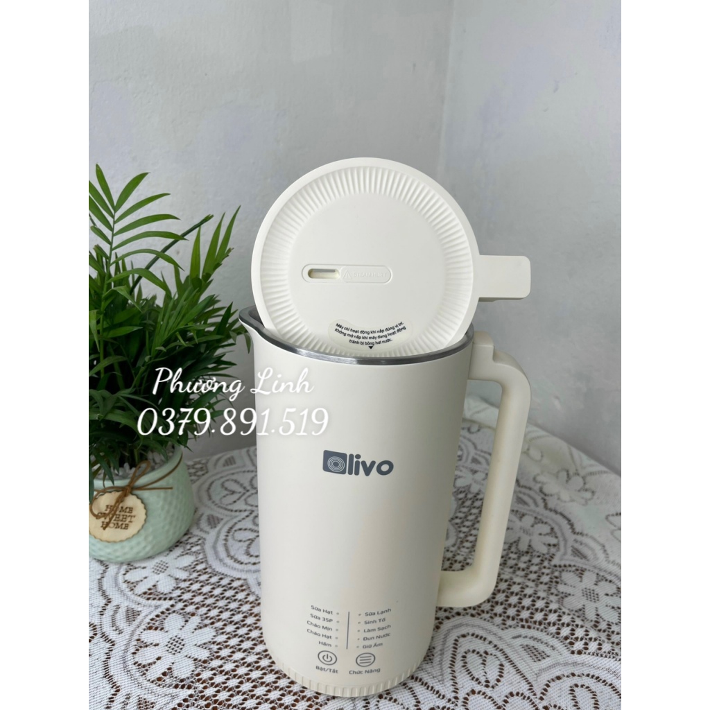 Máy Làm Sữa Hạt Mini OLIVO CB2000 Xay Nấu Đa Năng - Dung Tích 1000ML - Hàng chính hãng - Bảo hành 24 tháng