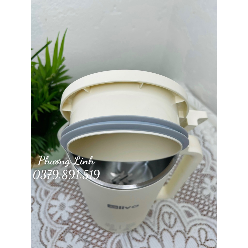 Máy Làm Sữa Hạt Mini OLIVO CB2000 Xay Nấu Đa Năng - Dung Tích 1000ML - Hàng chính hãng - Bảo hành 24 tháng