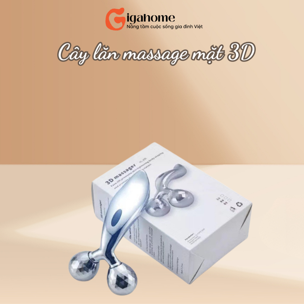 Cây Lăn Massage Mặt Và Body 3D Giúp Thon Gọn Và Nâng Cơ GIGAHOME 4212