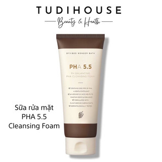 Sữa rửa mặt byvibes wonder bath pha 5.5 ph balancing pha cleansing foam 130ml