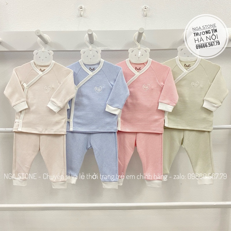 Bộ quần áo sơ sinh cho bé trai bé gái hãng baru