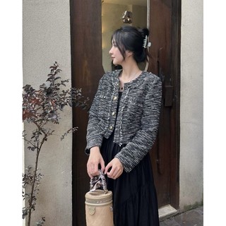 Cason - khoác tweed cropped