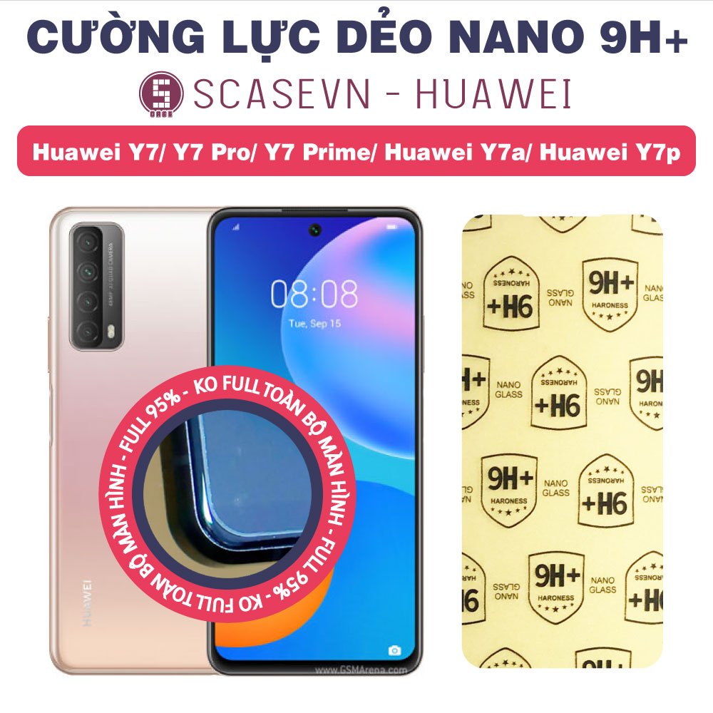 Cường Lực Dẻo Nano Trong Suốt Huawei Y7/ Y7 Pro/ Y7 Prime/ Huawei Y7a/ Huawei Y7p