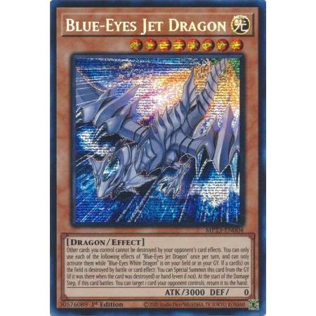 Thẻ bài Yugioh Blue-Eyes Jet Dragon - MP23-EN004 - Prismatic Secret Rare 1st Edition