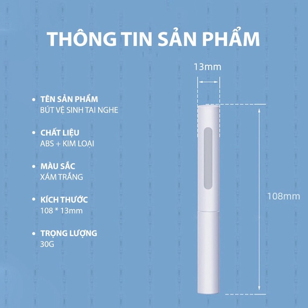 Bàn Chải Cọ Rửa , Bút Làm Sạch Tai Nghe DEGOUNE Dành Cho  Airpods , Điện Thoại, Bàn Phím Siêu Tiện Lợi - Mới