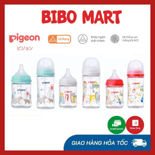 Bình sữa pigeon thủy tinh nội địa nhật thế hệ 3 mới 💖 đủ size 160ml/240ml