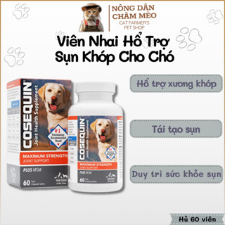 Viên Nhai Mềm Hỗ Trợ Xương Khớp, Tái Tạo Sụn Cho Chó Nutramax Cosequin, Thương Hiệu Số 1 Của Mỹ