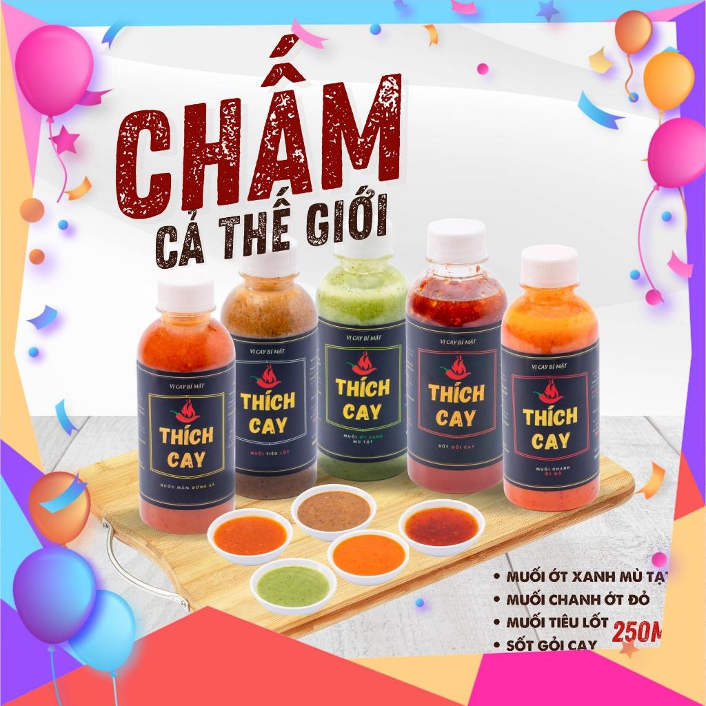 Combo 5 chai nước chấm thủ công chọn lọc Thích Cay 250ml