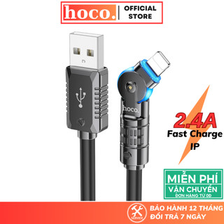 Dây sạc nhanh Hoco Cáp Silicon siêu bền chống quá tải nhiệt dùng cho iP7 8P xsm 11 12 13promax