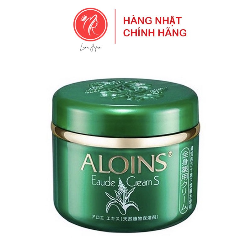 Kem Dưỡng Da Lô Hội Aloins Eaude Cream S, Dưỡng Ẩm, Trắng Hồng Toàn Thân Nhật Bản - Lọ 185g