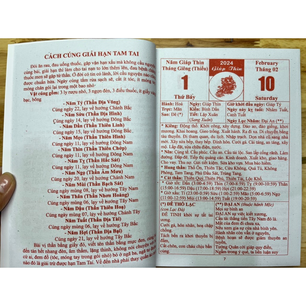 Sách - Lịch Tam Tông Miếu 2024 Giáp Thìn – Chiêm Tinh Gia Nguyễn Anh Toàn