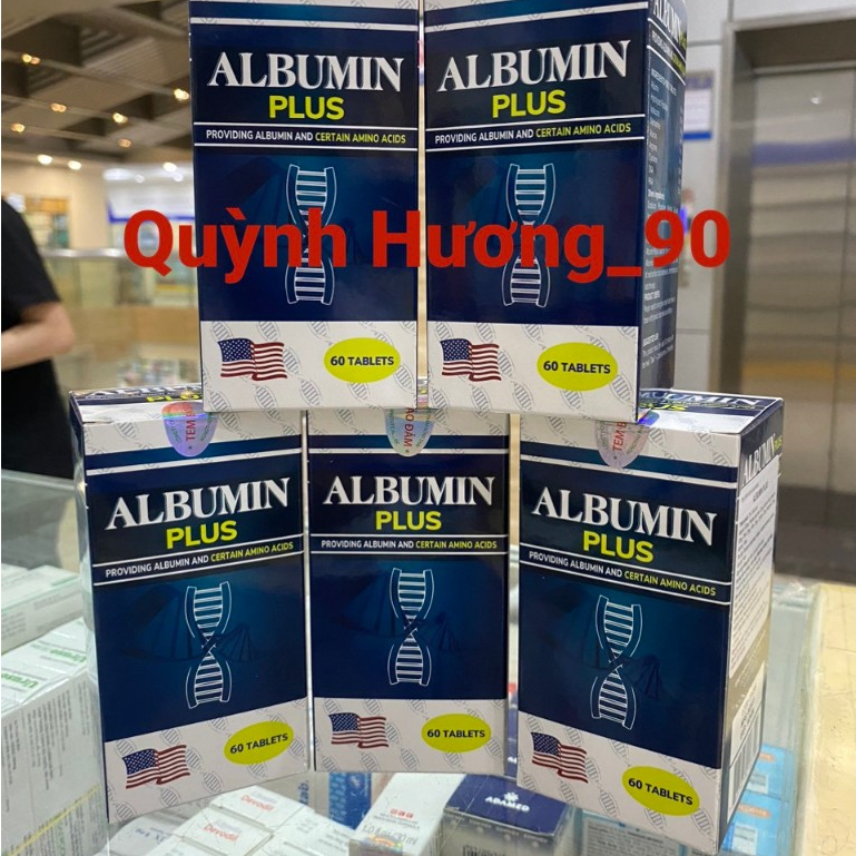 ( Chính Hãng ) ALBUMIN PLUS lọ 60 viên giúp tăng cường miễn dịch,nâng cao sức khỏe