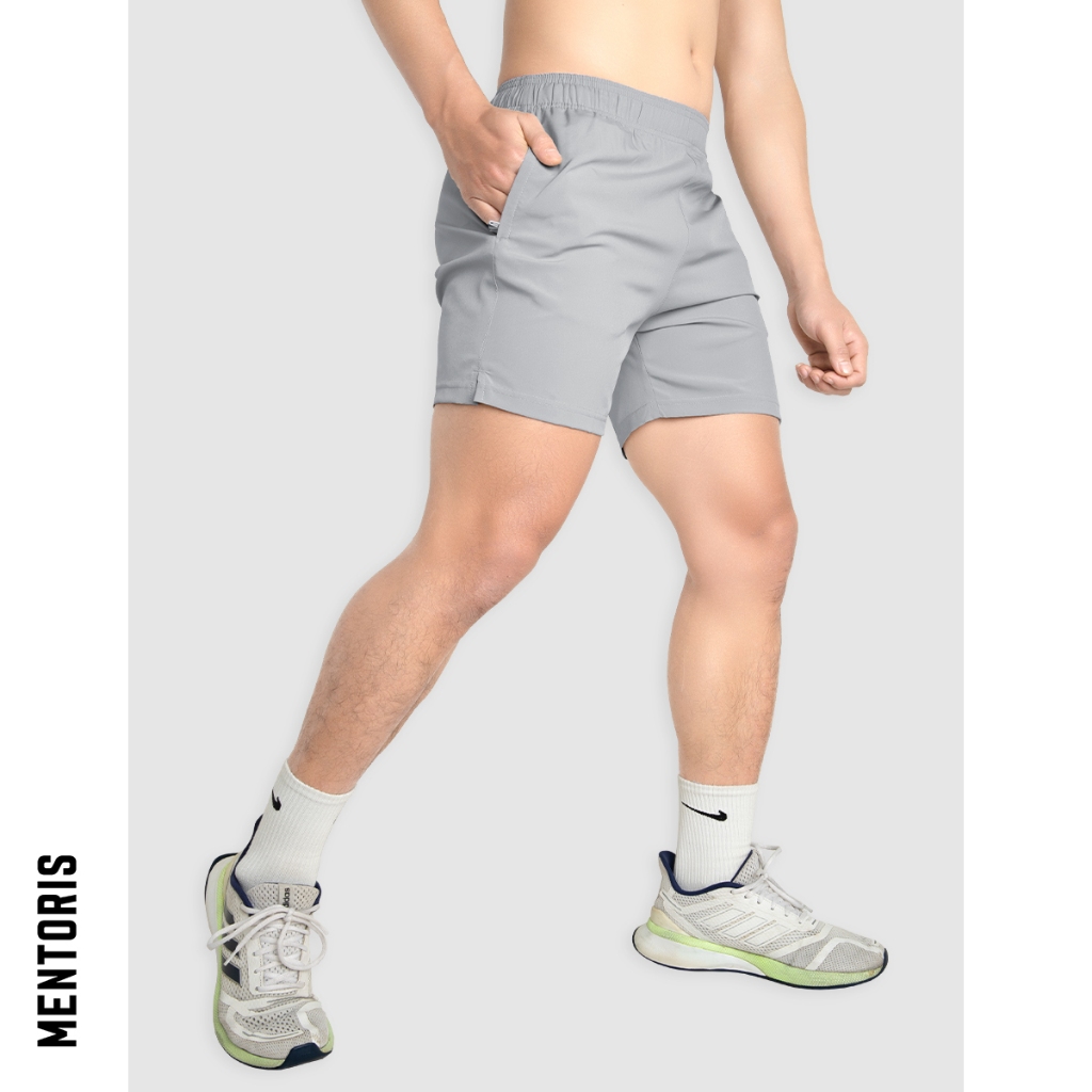 Quần đùi thể thao cao cấp Mentoris, co giãn, vận động thoải mái, công nghệ coolmax mát mẻ thoáng mát MSR11