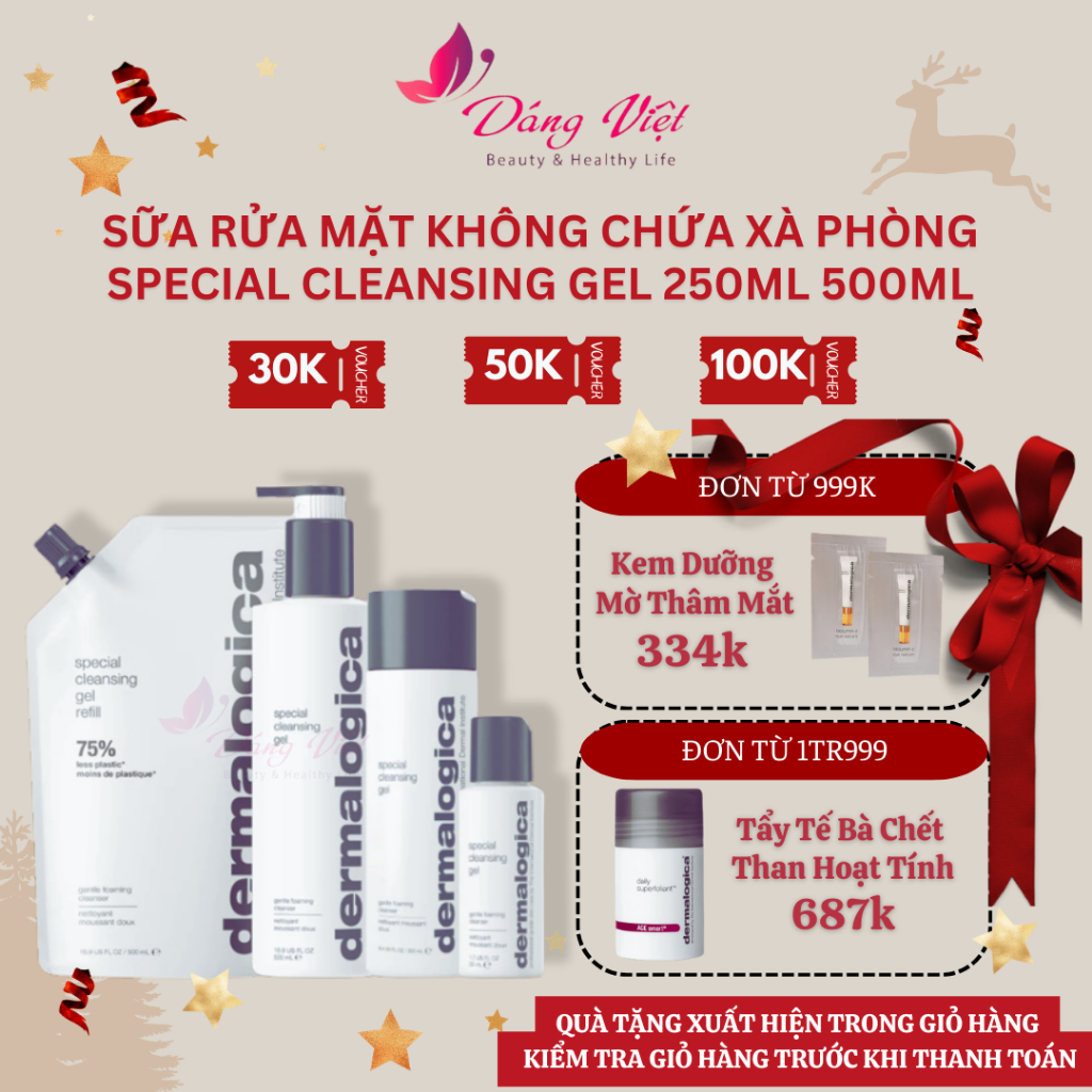 Sữa rửa mặt không chứa xà phòng cho mọi da Special Cleansing Gel Dermalogica 250-500ml