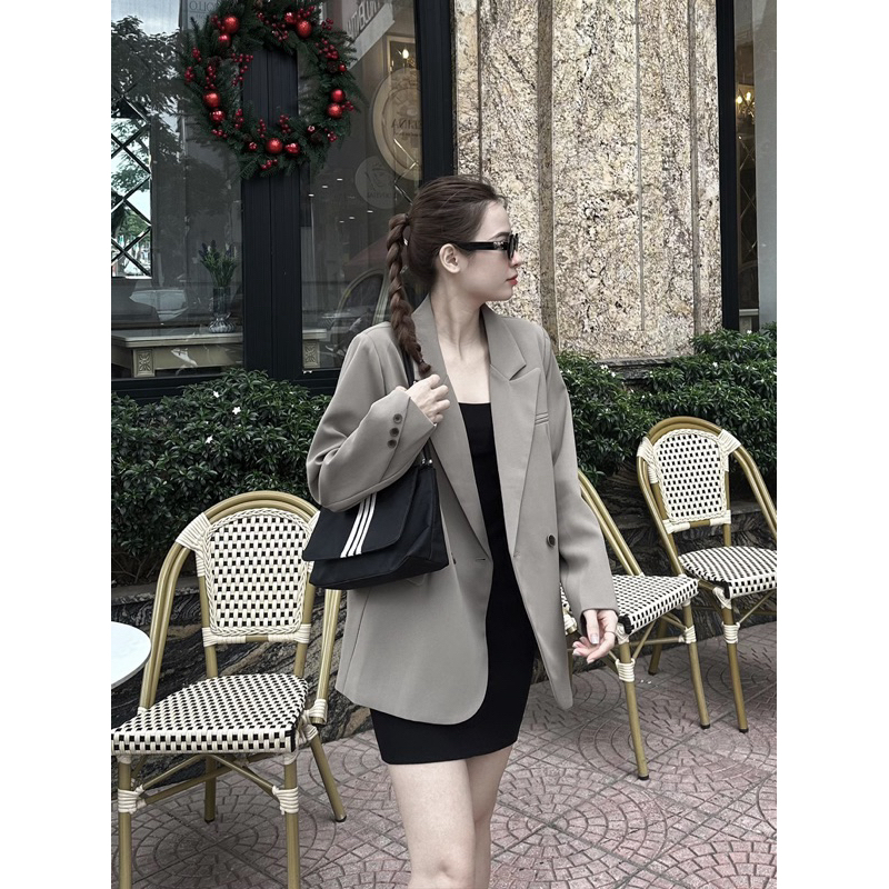 Áo Blazer boiling khuy chéo 266