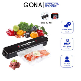 Máy Hút Chân Không - Máy Hút Thực Phẩm Kèm Hàn Miệng Túi Vacuum Sealer Kèm Túi - GONA031