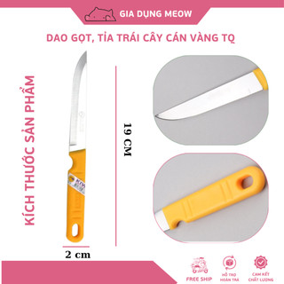 Dao cán vàng, dao gọt trái cây, dao Thái Lan cắt gọt trái cây kiwi cán vàng.