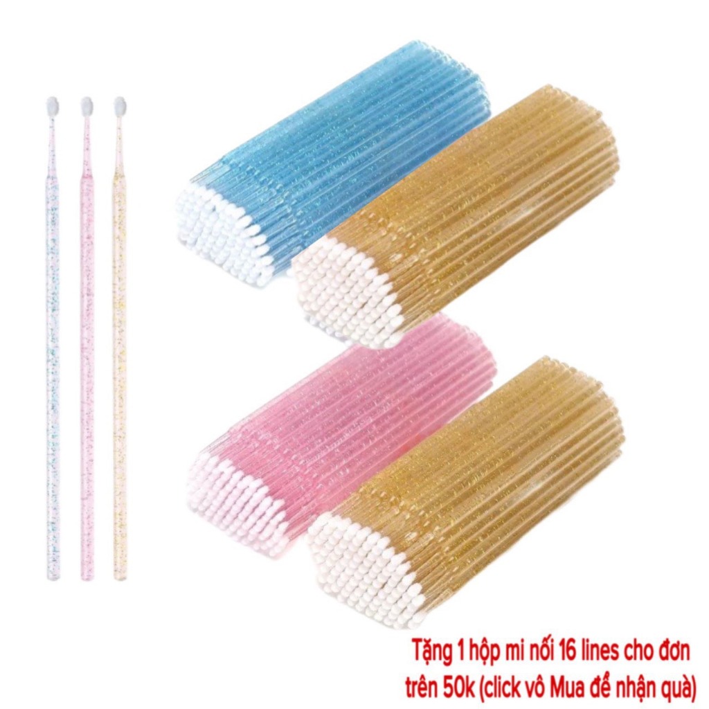 Tăm tháo mi MDC LASHES chuyên dụng một bịch 50 cây