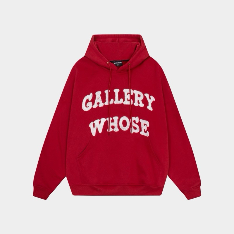 XMAS GALLERY HOODIE - Áo hoodie thêu xù bông - Có 3 màu đen/đỏ/xám tiêu trắng