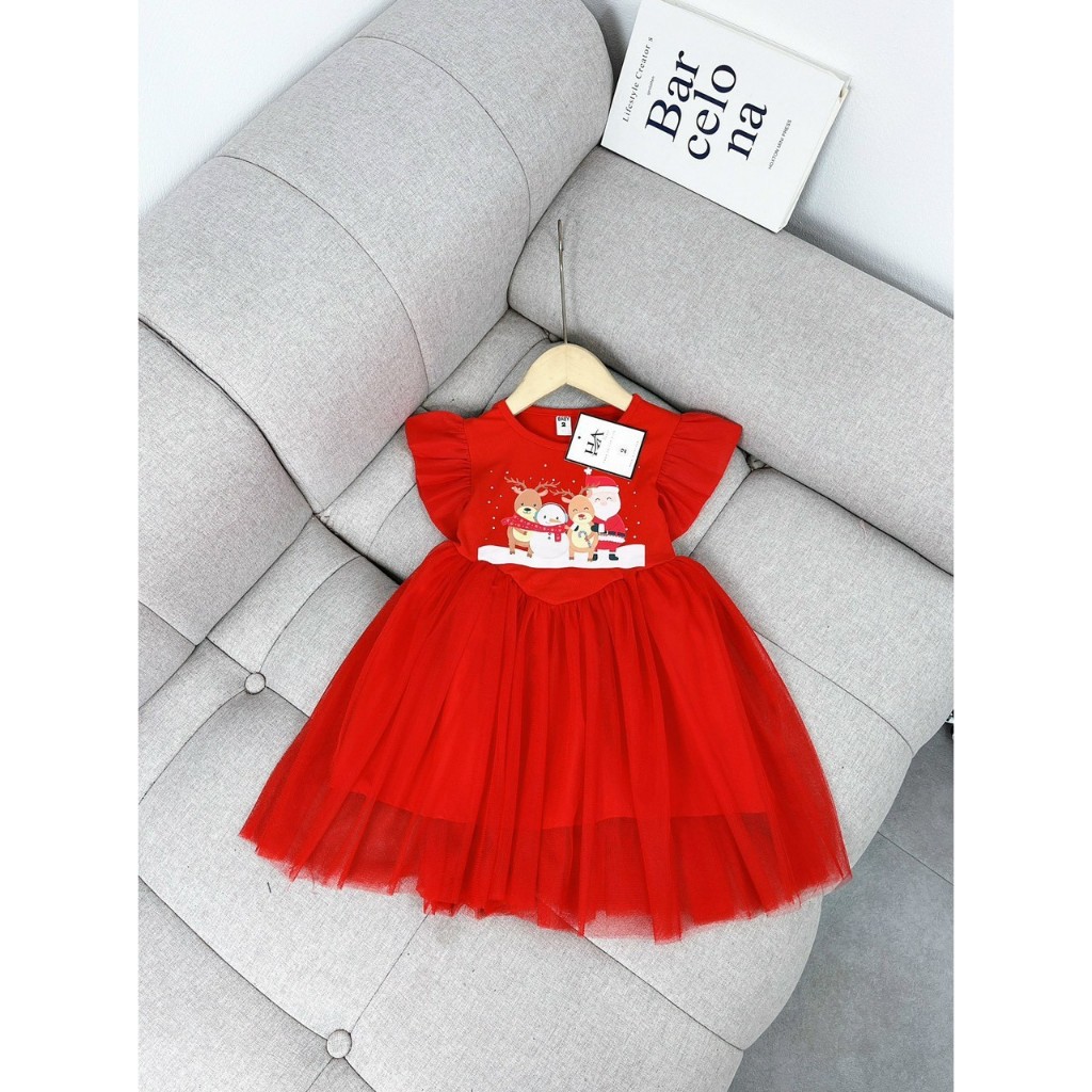 Chiếc đầm Noel đẹp xinh xuất sắc kết hợp hoàn hảo thân cotton 10-32 kg