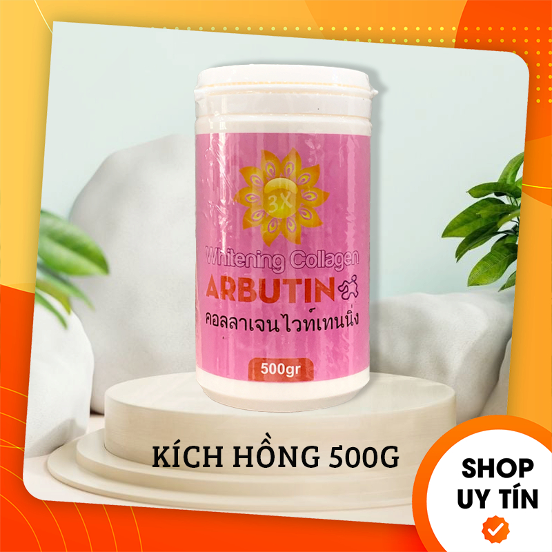 [Chính Hãng] Kem Kích Trắng Abutine Màu Hồng Whitening Collagen Thái Lan 500g