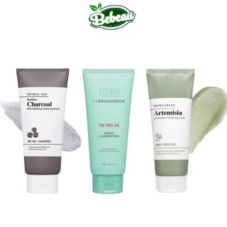 Sữa Rửa Mặt BRING GREEN Bamboo Charcoal Pore Purfying Cleansing Foam 200ML Than Hoạt Tính