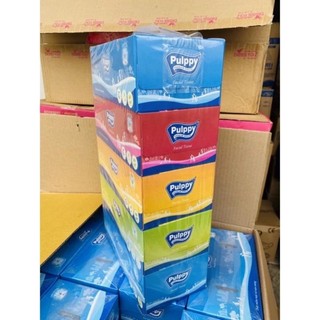 Combo 5 hộp khăn giấy rút pulppy 180 tờ