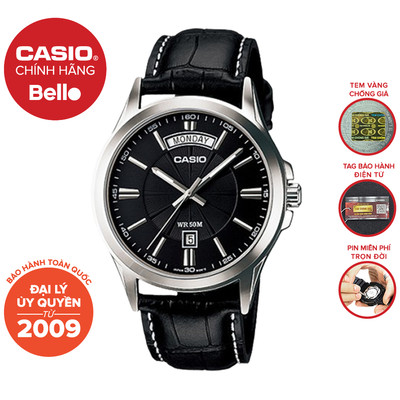 MTP-1381L Đồng hồ Nam dây da Casio chính hãng BH 1 Năm Pin Trọn Đời MTP-1381