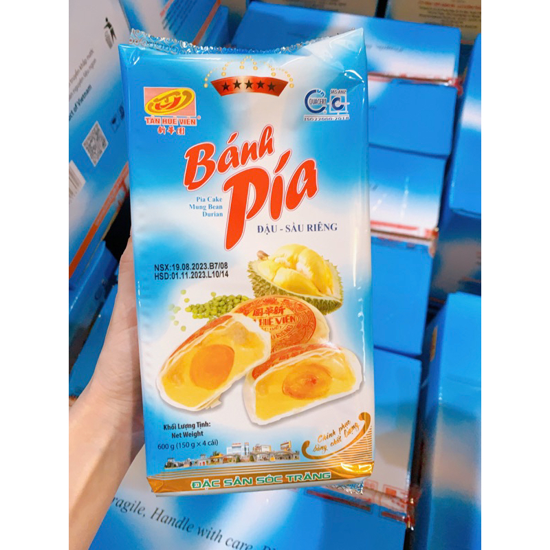 Pía 5* đậu xanh sầu riêng Tân Huê Viên (600g)