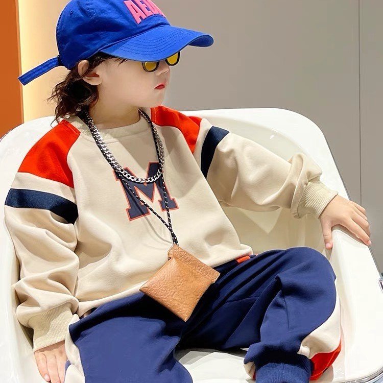 Bộ quần áo thu đông bé trai "CÁ MẬP!" 14-45kg. Bộ dài tay cho bé 4-14 tuổi. Vải da cá - Hàng may kỹ. STB25