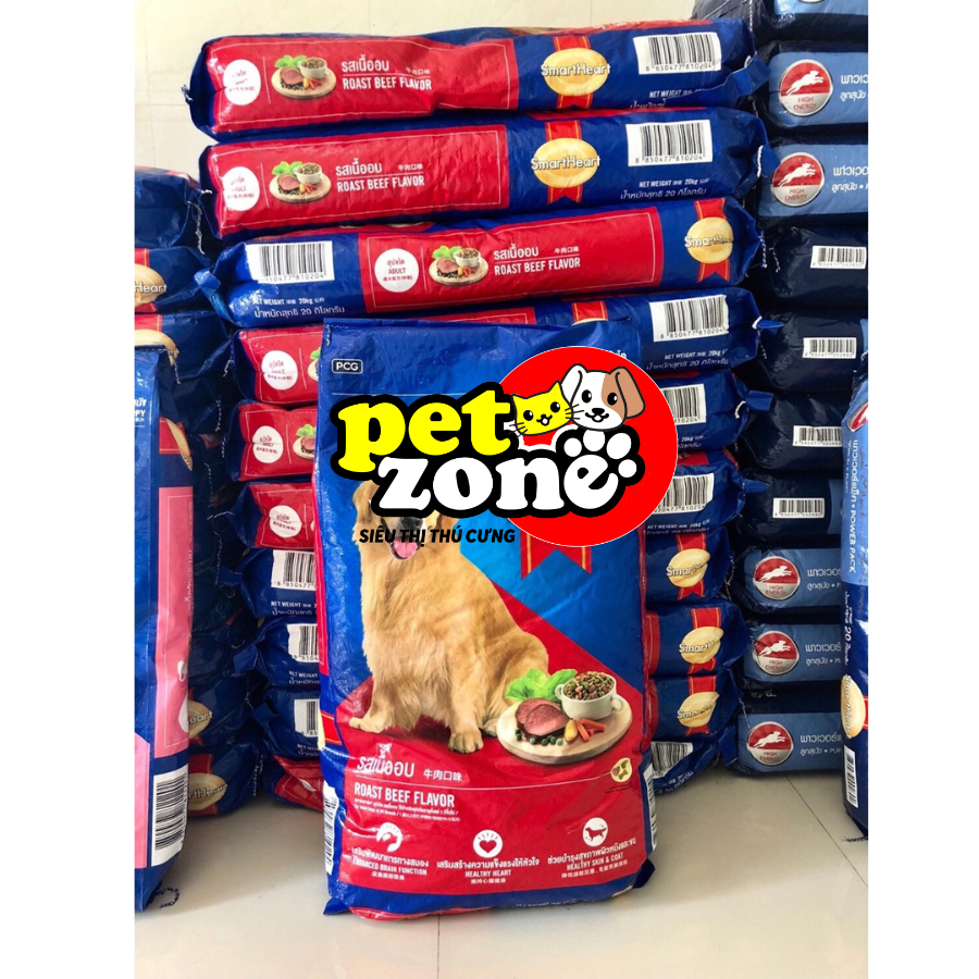 Thức ăn hạt cho chó Smartheart Adult Vị Bò Nướng 1,5Kg