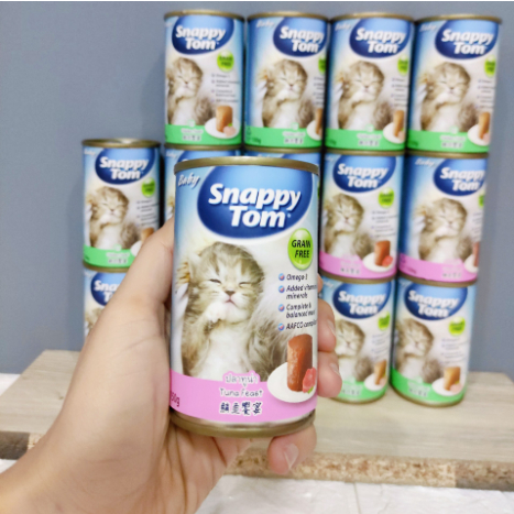 Pate dành cho mèo con - Thức ăn dinh dưỡng hoàn chỉnh dành cho mèo Baby Snappy Tom - Lon 150g
