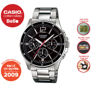 Đồng hồ Nam dây thép Casio MTP-1374 chính hãng bảo hành 1 năm Pin trọn đời