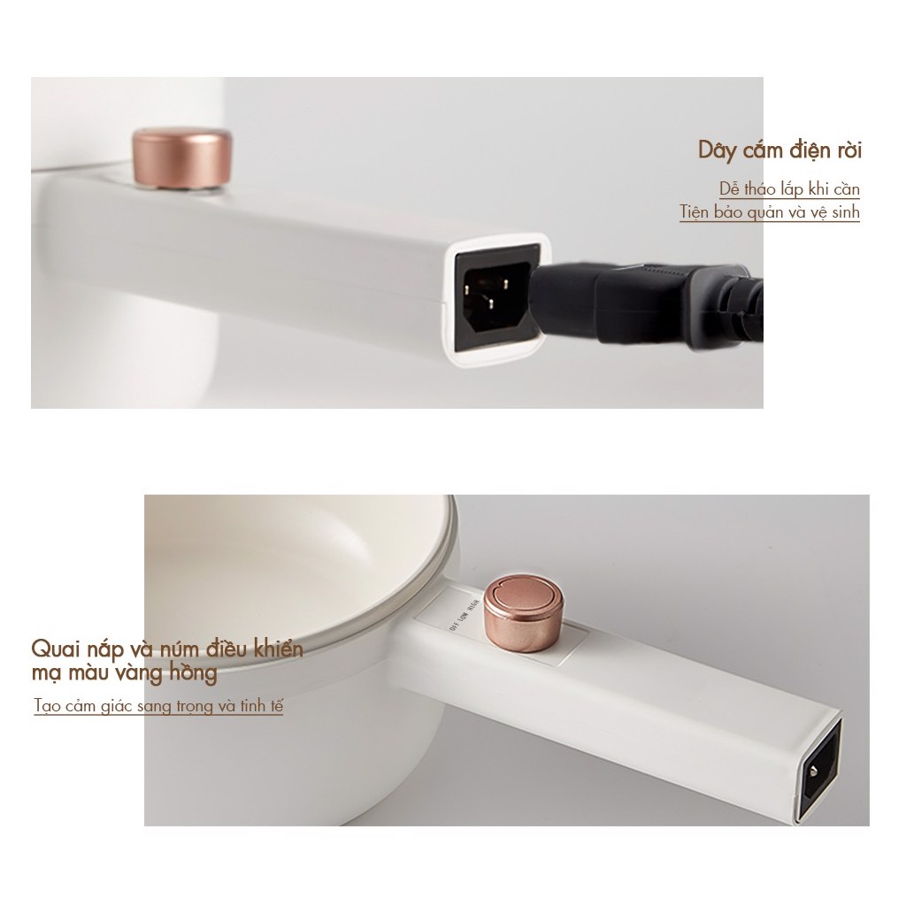 Nồi điện đa năng Bear DRG-F30H1   - Hàng chính hãng - Bảo hành 18 tháng