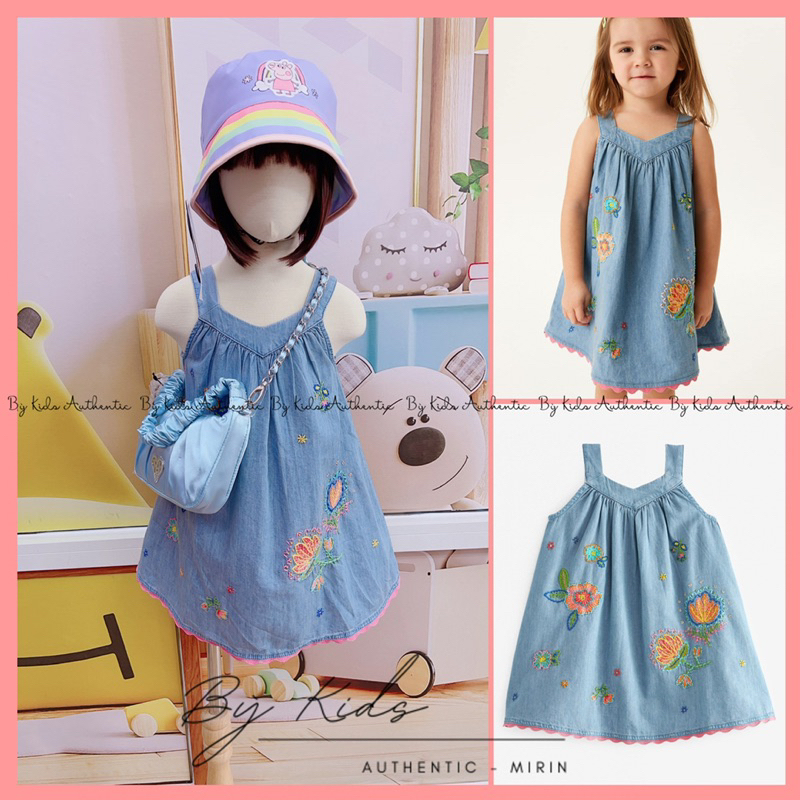 Váy Jean Thêu cho bé gái siu xinh