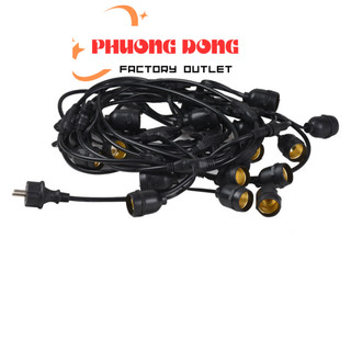 Bộ đui đèn đúc liền dây E27 kín nước22