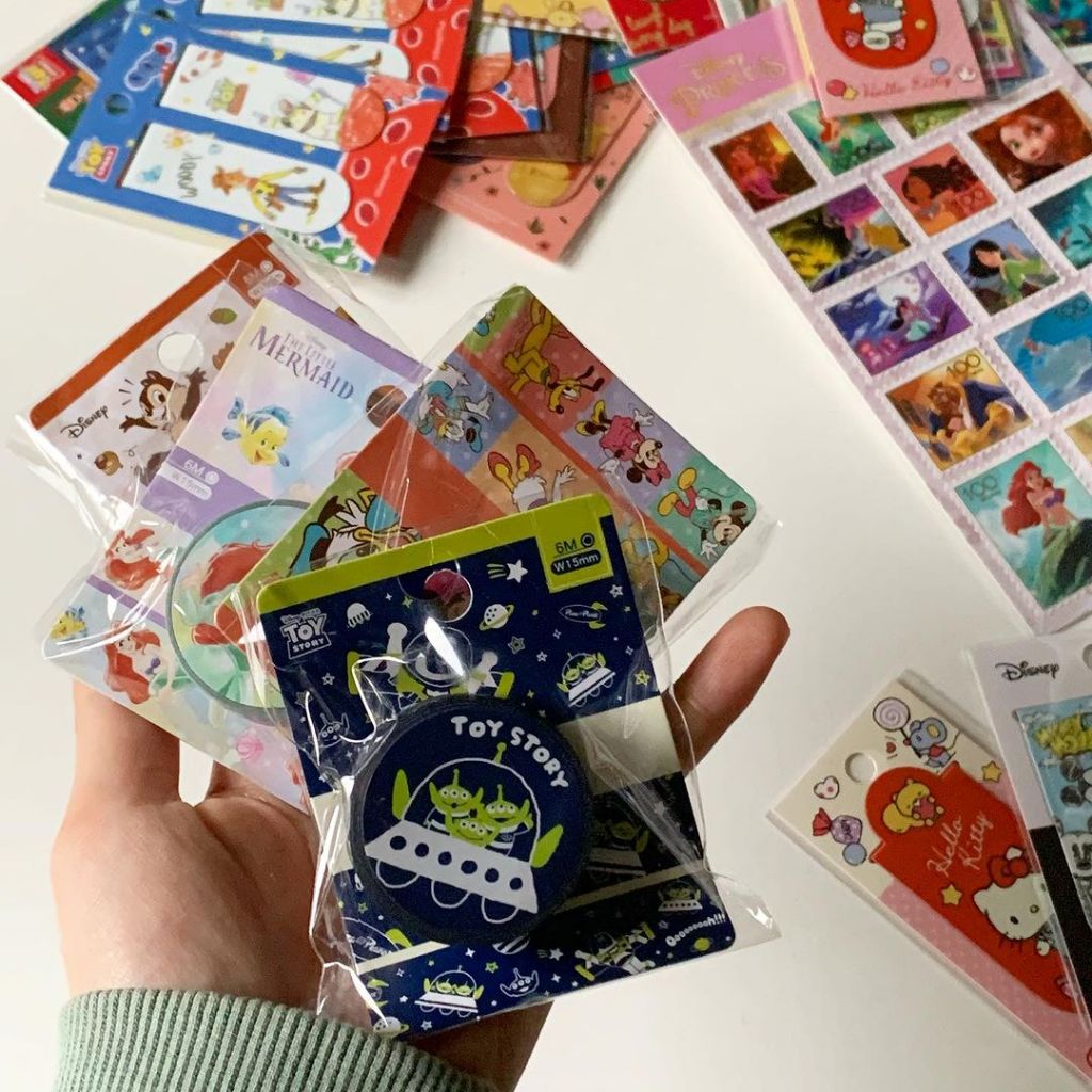 Bookmark nam châm, washi, băng dán Disney chính hãng NANPAO Đài Loan Art Therapy