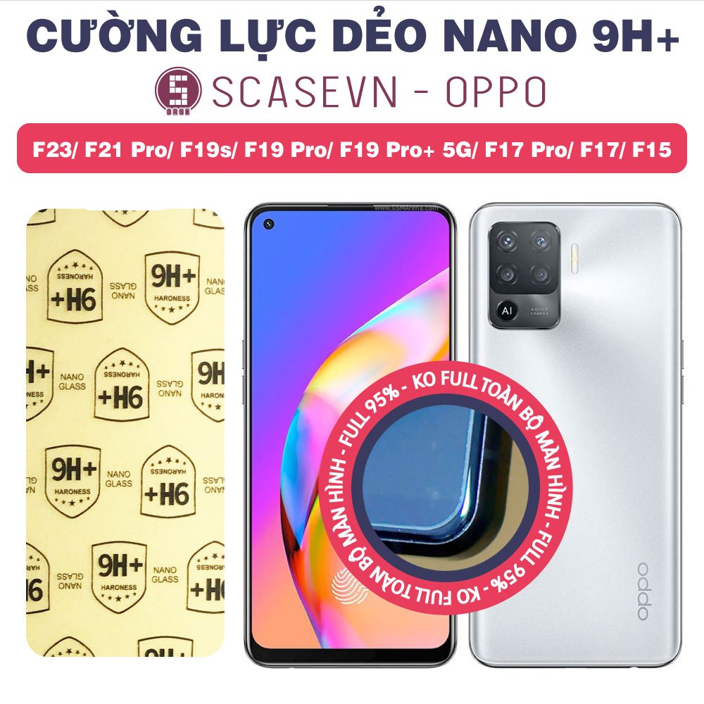 Cường Lực Dẻo Nano Trong Suốt Oppo F23/ F21 Pro/ F19s/ F19 Pro/ F19 Pro+ 5G/ F17 Pro/ F17/ F15