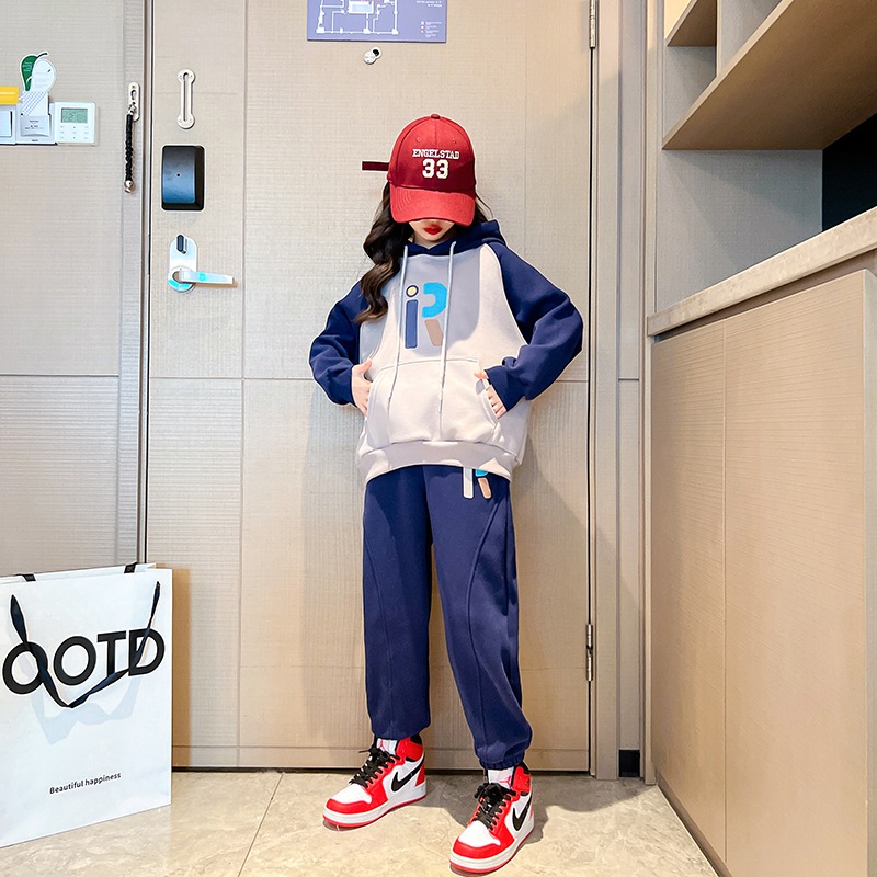 Bộ quần áo hoodie thu đông bé gái 18-48kg từ 4-14 tuổi mẫu S. Set đồ bộ bé gái, hoodie bé gái, bộ thu đông bé gái