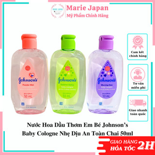 Nước Hoa Dầu Thơm Em Bé Johnson s Baby Cologne Nhẹ Dịu An Toàn Chai 50ml