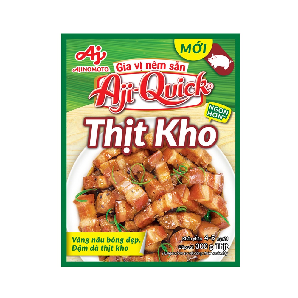 Combo 10 Gói Gia Vị Nêm Sẵn Aji-Quick® Thịt Kho 31g/Gói