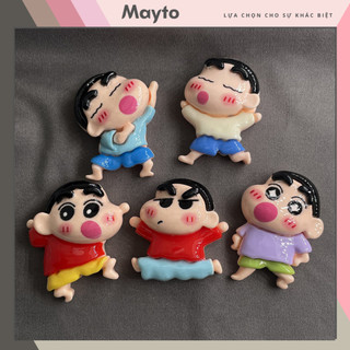 Sticker, Charm 3D chủ đề Shin bán lẻ DIY Mayto nhựa cứng gắn Dép Cross, Dép Sục, Cá Sấu JB-83
