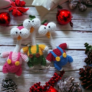 Móc khóa gấu bông amigurumi cao cấp