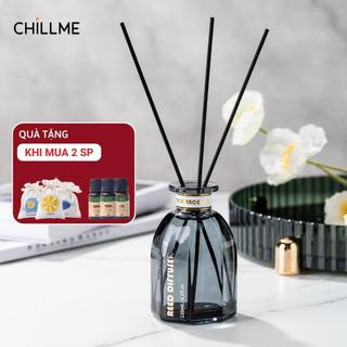 Tinh dầu thơm phòng thiên nhiên Chillme que gỗ khuếch tán hương cao cấp thư giãn sang trọng 120ml