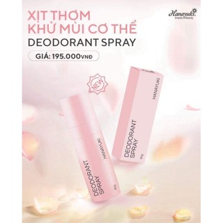 Xịt Khử Mùi Cơ Thể Hanayuki Deodorant Spray