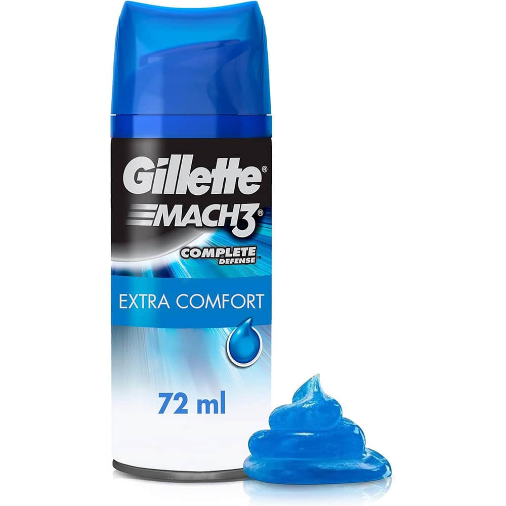 Gel cạo râu Gillette Mach3 extra comfort kem tạo bọt cạo râu của Mỹ extaste