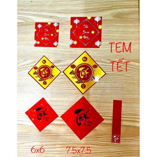 Tem dán Tết các loại