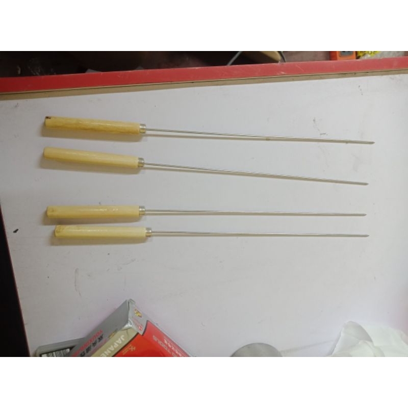 Que xiên thịt nướng, hải sản nướng chất liệu inox 30cm